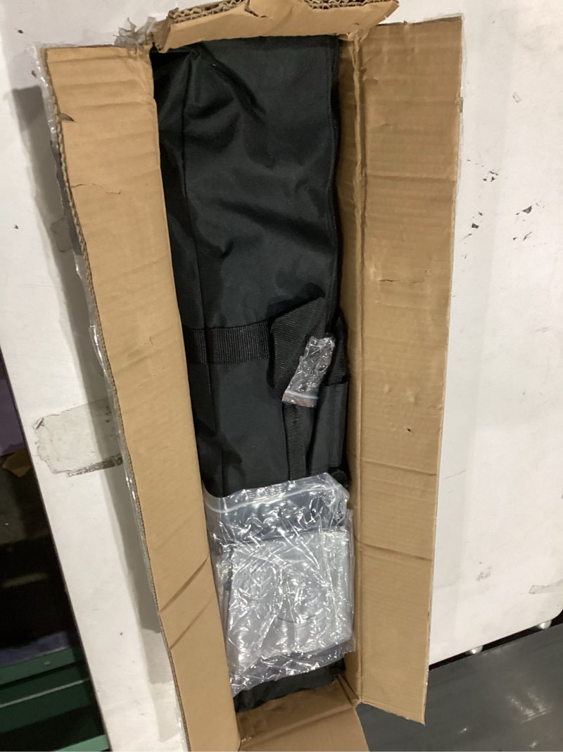 Condition photo showing As Is for Pipe and Drape Photography Backdrop Stand Kit Adjustable Photo Background Stand 10ft x 8.5ft with Metal Base for Parties Weddings Birthday Party Events Photo Booth with 4 Clamps,Carrying Bag.