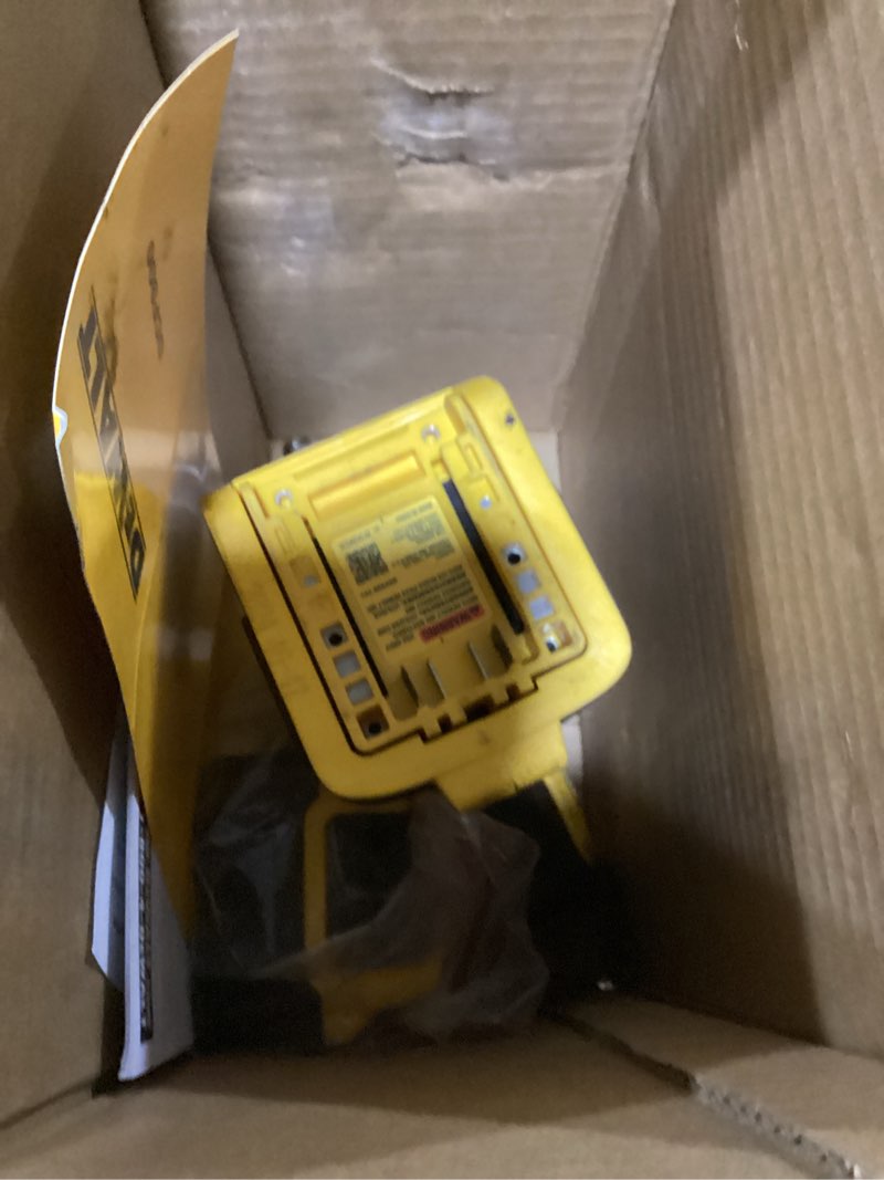 Condition photo showing As Is for dewalt 20v max cordless impact wrench with hog ring anvil, brushless high torque 1/2 impact gun, 4-mode speed, includes battery, charger and kit bag (dcf900p1) impact wrench kit