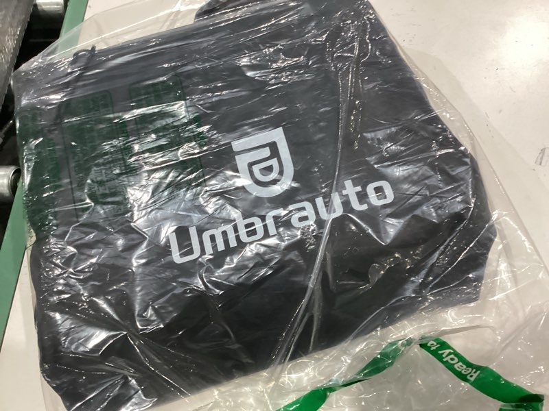 Condition photo showing As Is for umbrauto suv air mattress for trunk: upgraded car camping mattress with flocked surface and extra thick bottom, van sleeping bed for back seat with pump, nozzle, repair patch, carry bag black suv air mattress