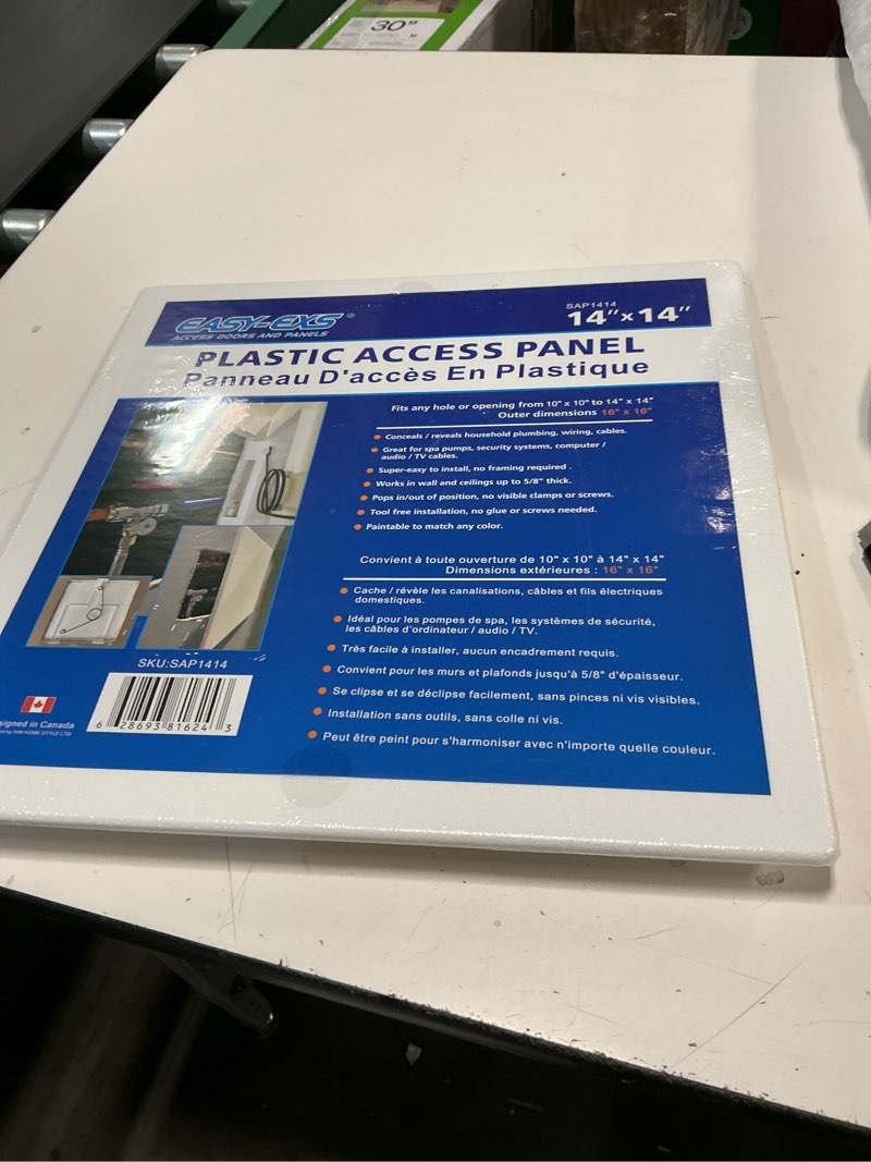 Condition photo showing New/Like New for Access Panels Spring-Fit 14"x14" (External 16"x16") Square (SAP1414) for Drywall, celing, Electrical, Plumbing Hole Covers 14"x14" - 1 Pcs