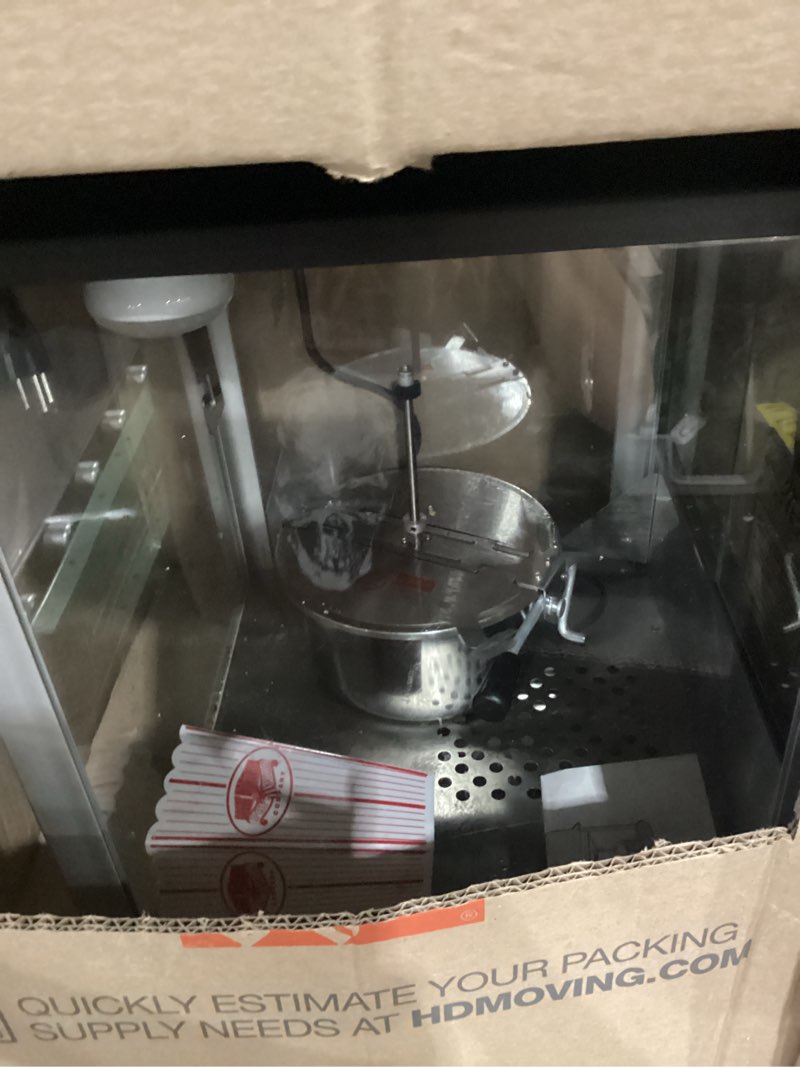 Condition photo showing Good Condition for perfect popper popcorn machine - 10oz stainless-steel kettle, reject kernel tray, warming light, and accessories by great northern popcorn (black)