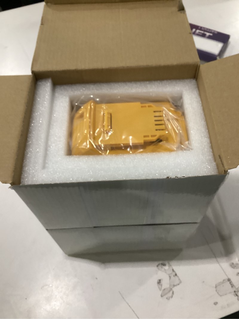 Condition photo showing New/Like New for Upgraded 6000mAh Replacement for Dewalt 20V MAX Battery, Compatible with Dewalt 20 Volt Lithium Battery DCB200 DCB201 DCB203 DCB204 DCB206 DCB207 DCB181 DCB180 Series Tools, 2 Pack