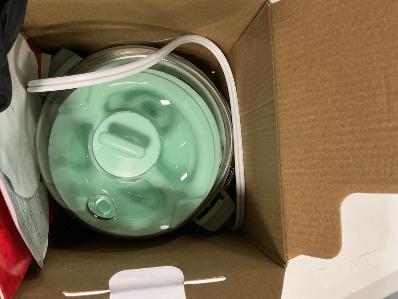 Condition photo showing As Is for dash rapid egg cooker - boiler, poacher & steamer - includes measuring & recipe guide - dishwasher safe - bpa free - holds 7 eggs, aqua 7 eggs aqua