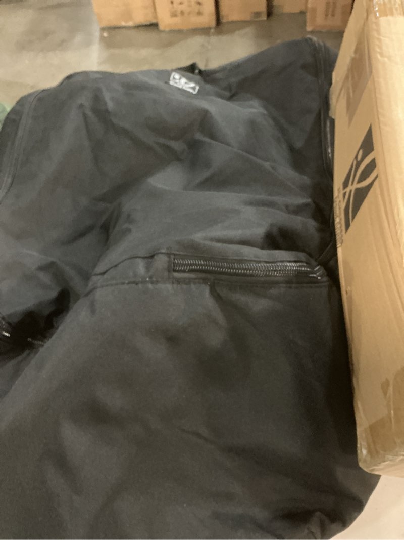 Condition photo showing New/Like New for j.l. childress padded backpack car seat bag - travel bag for airplane, fits most baby & infant car seats, boosters, & carriers, accessories for gate or baggage check, airtag compatible - deluxe, black 18.6x12x7.3 inch (pack of 1) deluxe