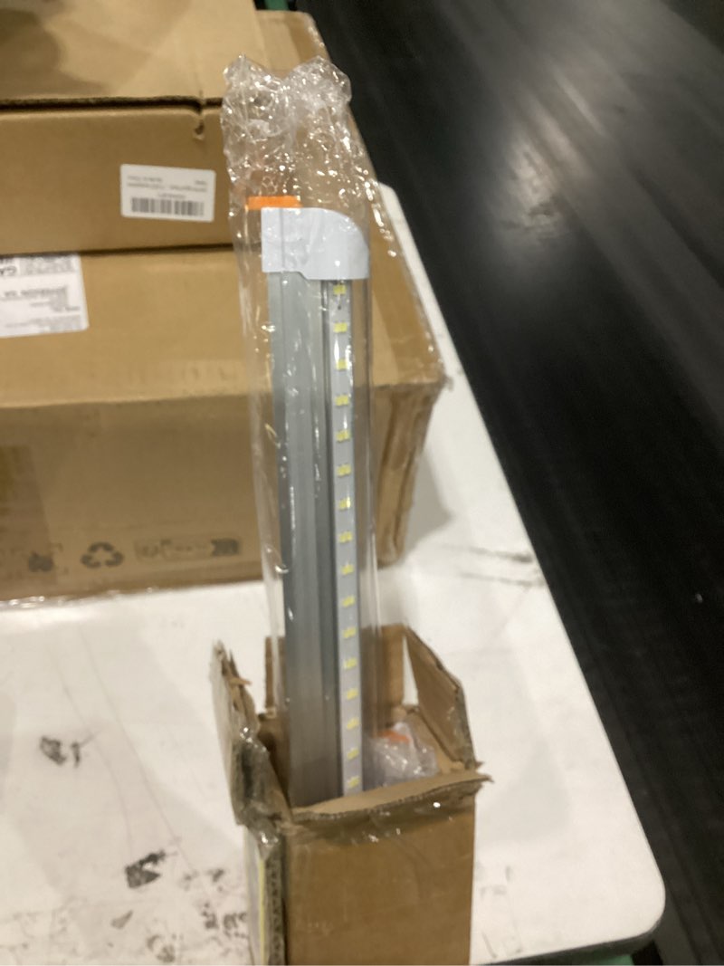 Condition photo showing New/Like New for led shop lights,4ft led light 50w 6500k 7000lm led daylight,garage light linkable clear cover integrated v-shape for garage warehouse workbench workshop(2-pack) 4ft 2pack