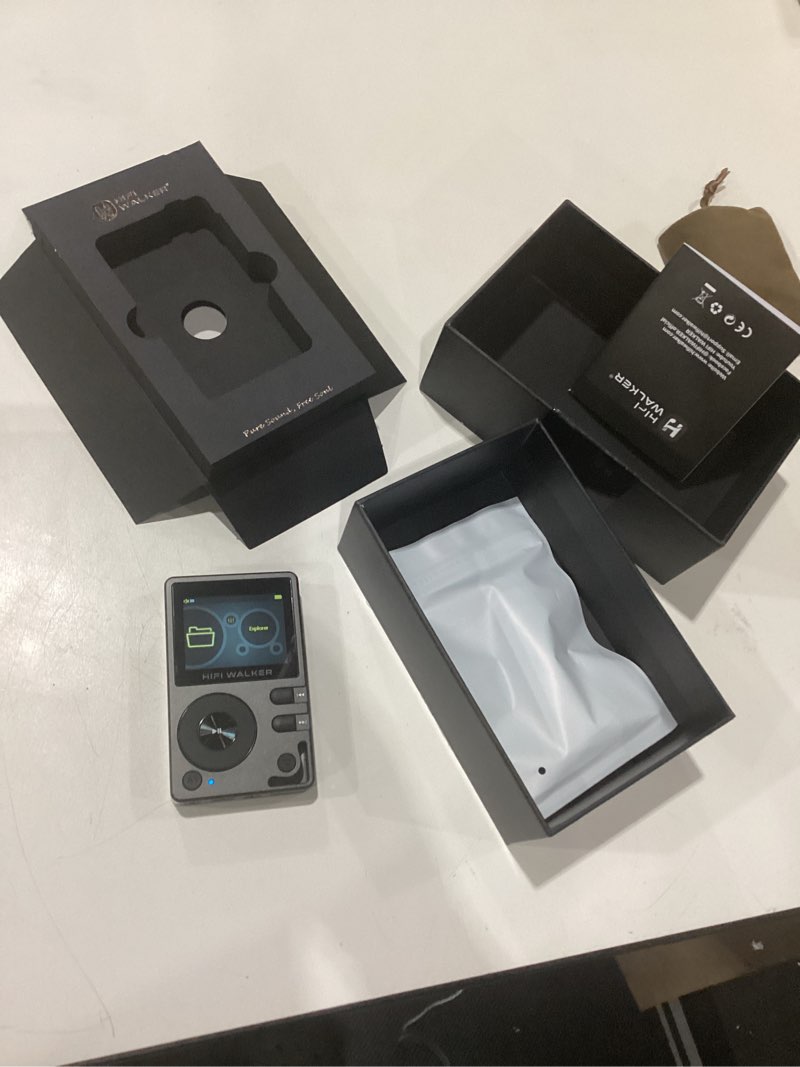 Condition photo showing New/Like New for HIFI WALKER H2 HiFi MP3 Player with Bluetooth 5.2, Lossless DSD FLAC Player, Digital Audio Player Hi Res Portable Music DAP Player with 64GB Micro SD Card, Support Up to 512GB H2-64GB Gray-Black