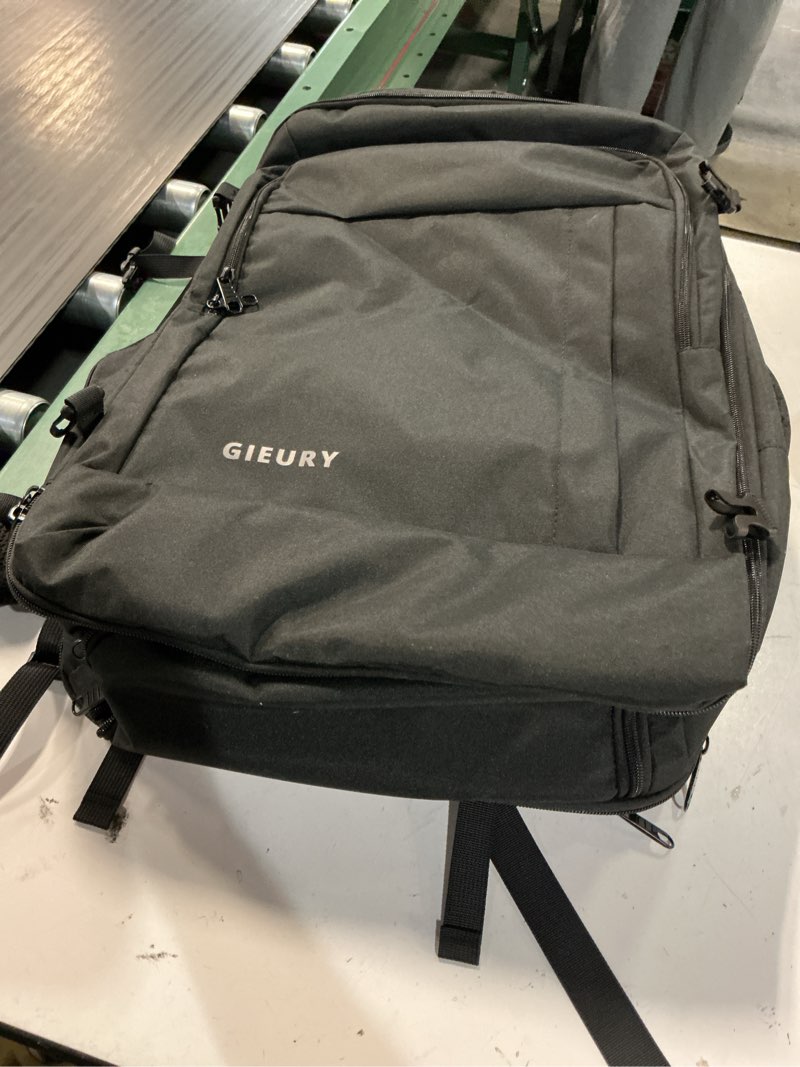 Condition photo showing Good Condition for gieury carry on backpack, 50l travel backpack, luggage backpack tsa flight approved laptop backpack for men & women, large expandable 40l daypack lightweight business weekender bag, black