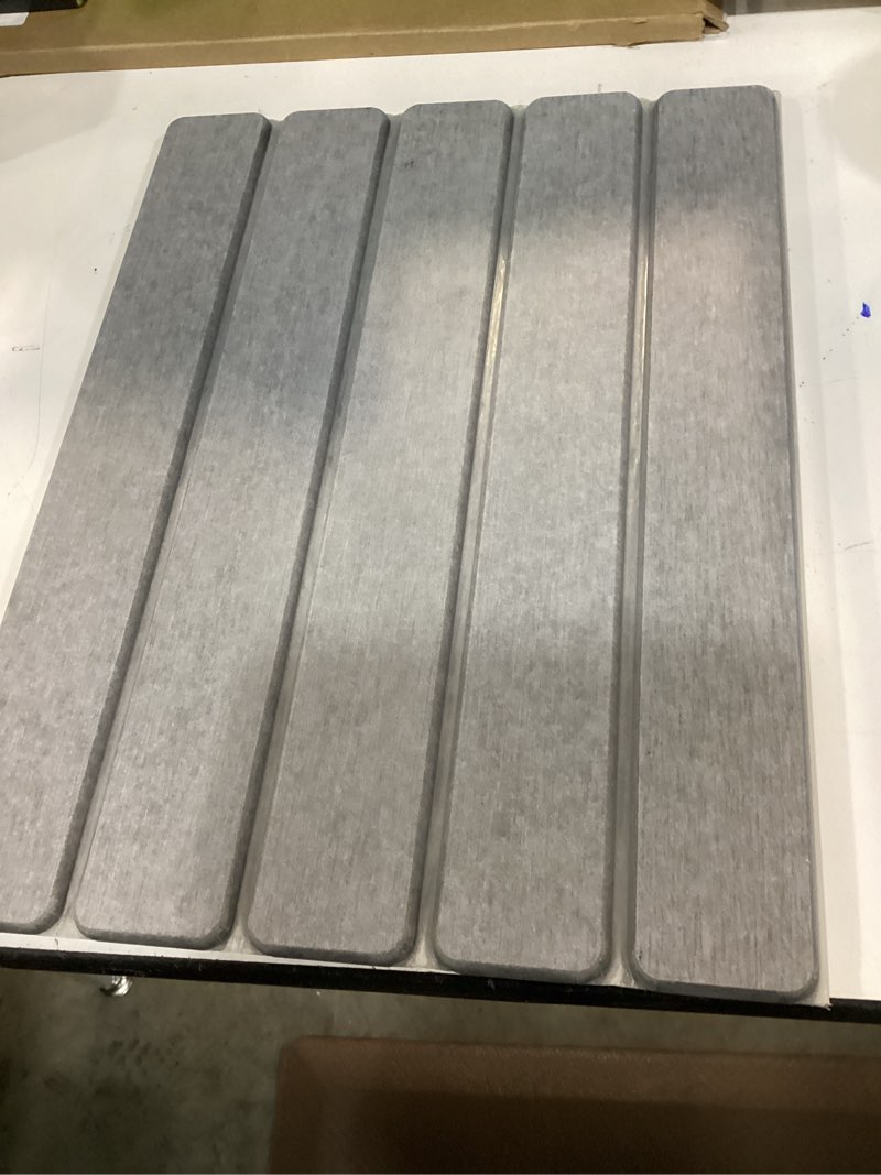 Condition photo showing Good Condition for Stone Dish Drying Mat for Kitchen Counter – Collapsible 24"(L)×16 (W) Super Absorbent Diatomaceous Earth Dish Drying Mat, Grey Kitchen Counter Mats for Dishes ,Bottles, Cups, Match Any Countertop Modern 24" x 16"