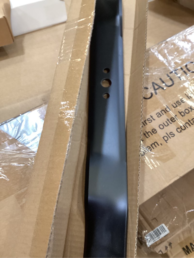 Condition photo showing Good Condition for 331737b mulching blade, 21-inch professional lawn mower blade for craftsman, husqvarna, poulan mowers, replaces oem no. 165833, 175052, 406712, 532175064, 594893001, 175064