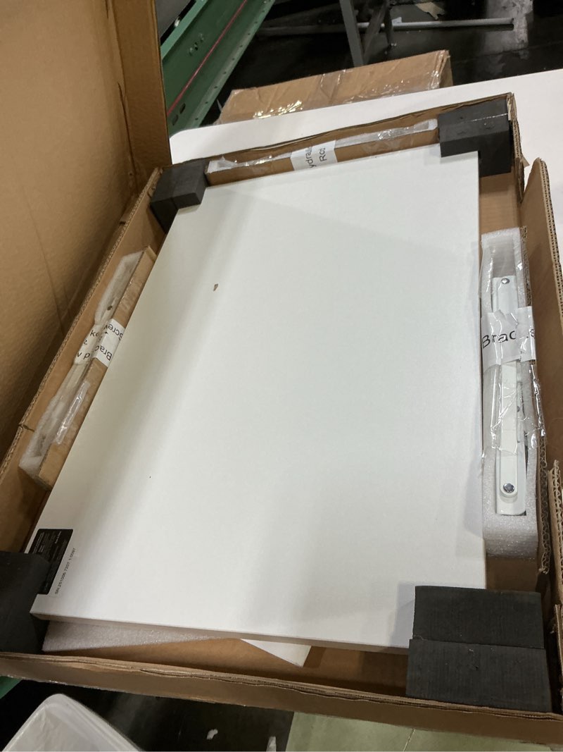 Condition photo showing Good Condition for VEVOR Wall Mounted Folding Table, 23.6 x 15.7 inches Wall Mount Table, Floating Desk with Iron Bracket for Small Spaces, Home Office, Dining, Laundry Room, Kitchen, Bar, White 15.75"D x 23.62"W