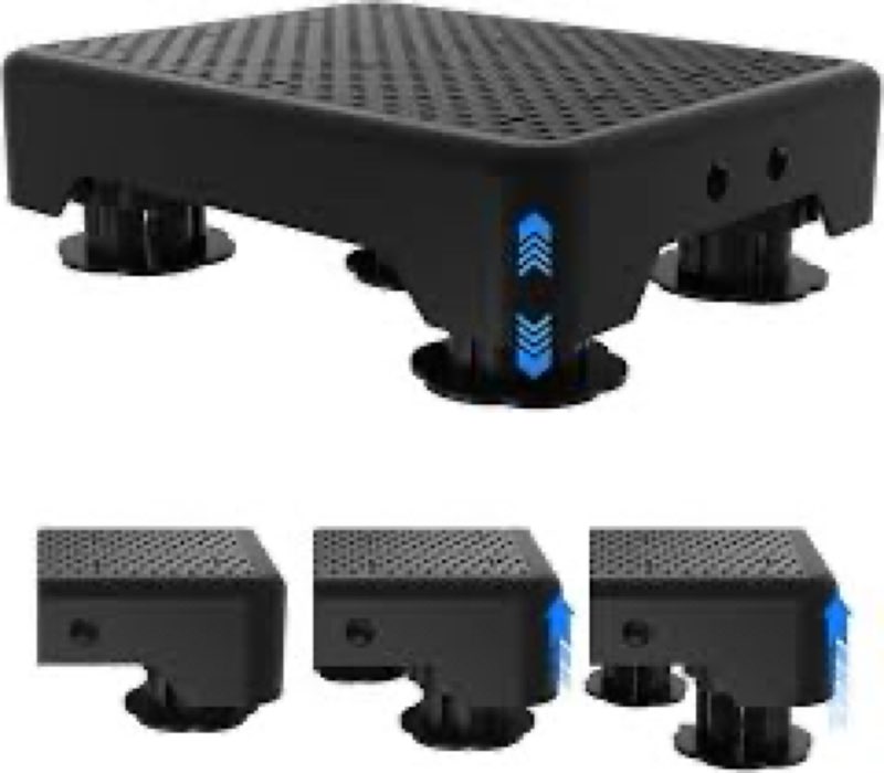 LIFTOZA Adjustable Step Stool for Adults, Bed Step Stools, 600 LBS Capacity Safety Wide Step Platfor