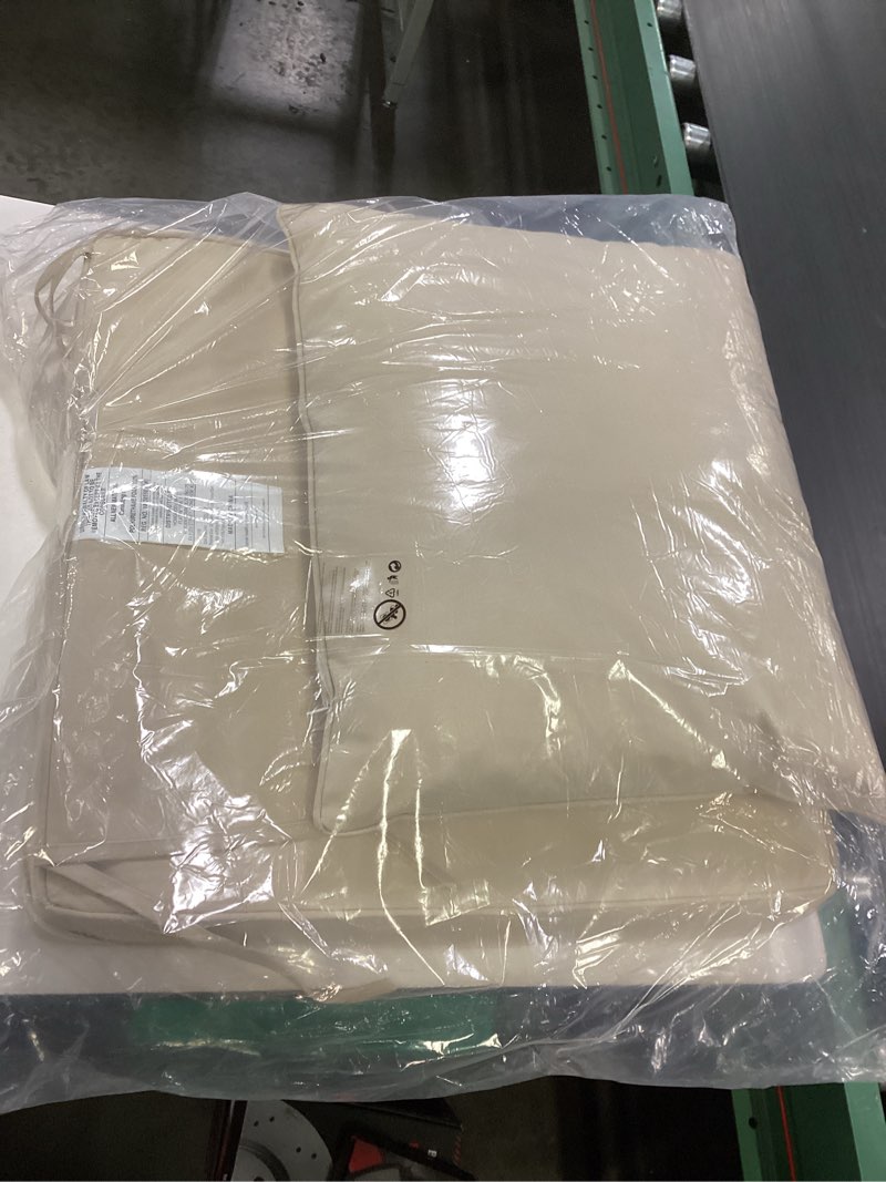 Condition photo showing As Is for patio cushion and pillow