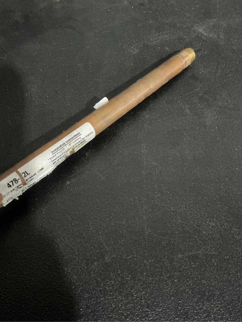 Condition photo showing As Is for 12-in l x 1/2-in mip brass anti-siphon frost resistant half turn sillcock