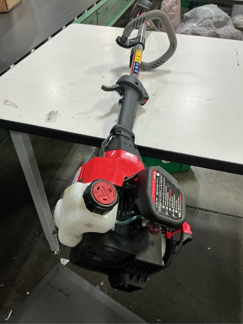 Condition photo showing As Is for craftsman ws4200 30-cc 4-cycle 17-in straight shaft attachment capable gas string trimmer edger conversion capable