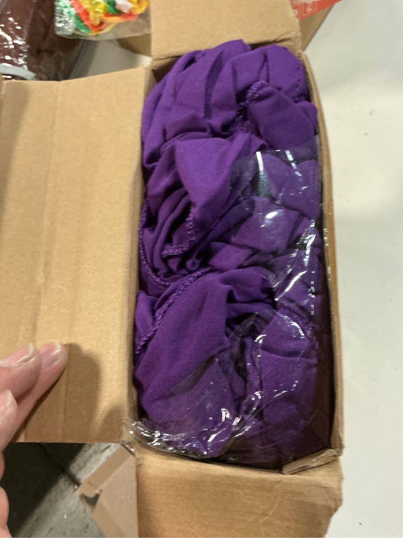 Condition photo showing Good Condition for kinlop 50 pcs spandex chair sashes bows chair bands slider sashes for covers elastic bands ties without buckle decorations for wedding party events ceremony birthday(purple)