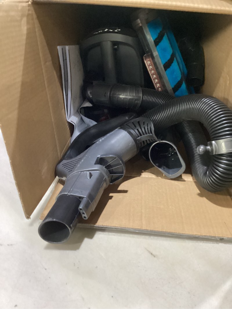 Condition photo showing Good Condition for shark az2002 vertex powered lift-away upright vacuum with duoclean powerfins, self-cleaning brushroll, large dust cup, pet crevice tool, dusting brush & power brush, silver/rose gold duoclean powerfin (rose gold)