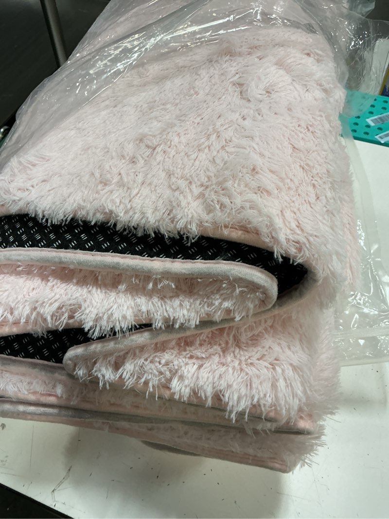Condition photo showing As Is for ophanie pink area rugs for bedroom girls, 6x9 kids fluffy fuzzy furry shag carpet, plush soft cute baby shaggy bedside indoor floor rug for teen dorm home decor aesthetic, nursery 5- pink rectangular 6' x 9' (rectangular)