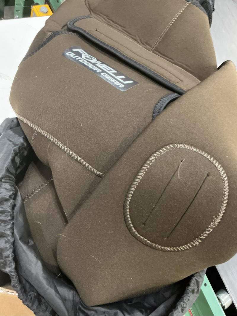 Condition photo showing As Is for foxelli chest waders, waterproof 4mm neoprene hunting & fishing waders for men & women with boots