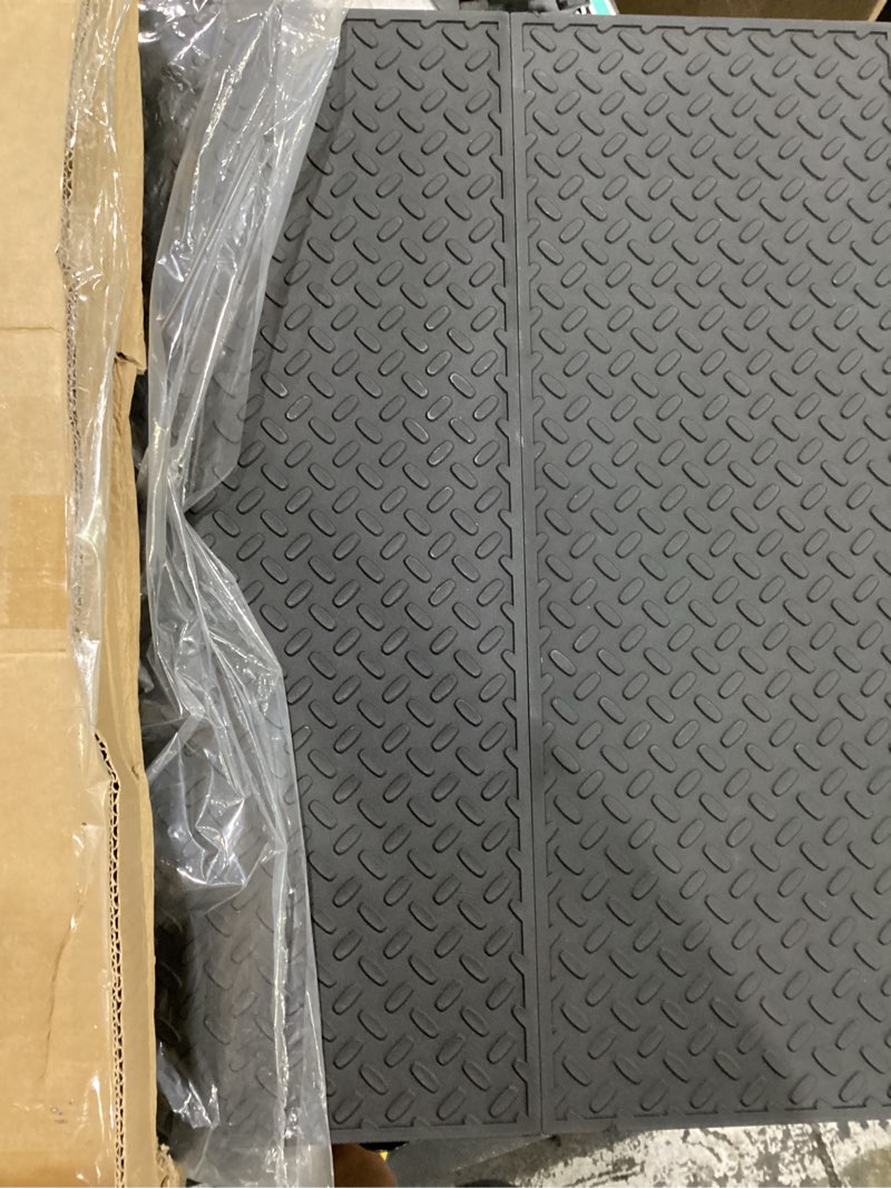 Condition photo showing Good Condition for dog ramp for car 71" x 17.6" extra long folding aluminum pet ramp for large dogs up to 250 lbs, portable waterproof dog ramps for suv truck cars 71'' ramp