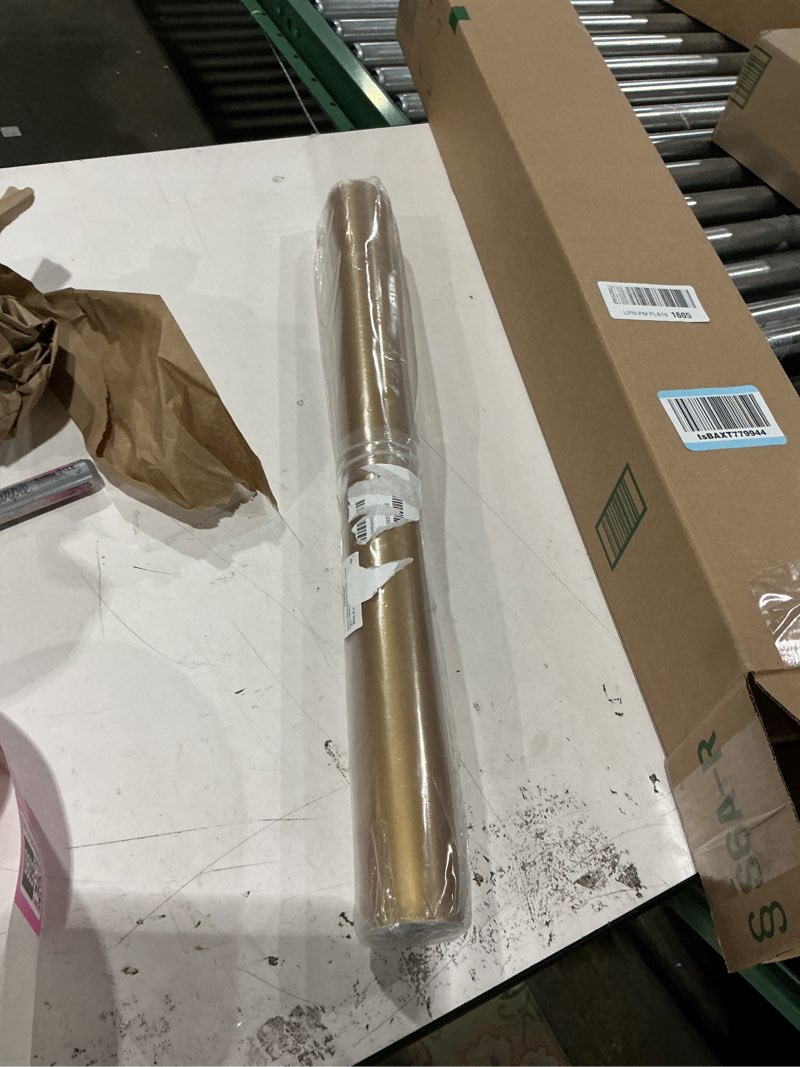 Condition photo showing New/Like New for gueevin glossy gold vinyl permanent 24" x 25 ft vinyl self adhesive vinyl rolls for home decoration, diy mug and ceramic, signs, craft die cutters gold 24" x 25 ft
