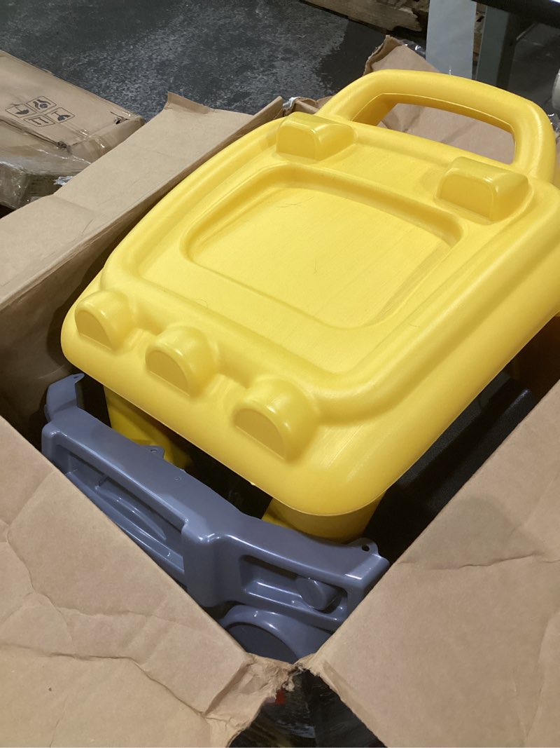 Condition photo showing As Is for (incomplete parts)little tikes cozy truck ride-on - black