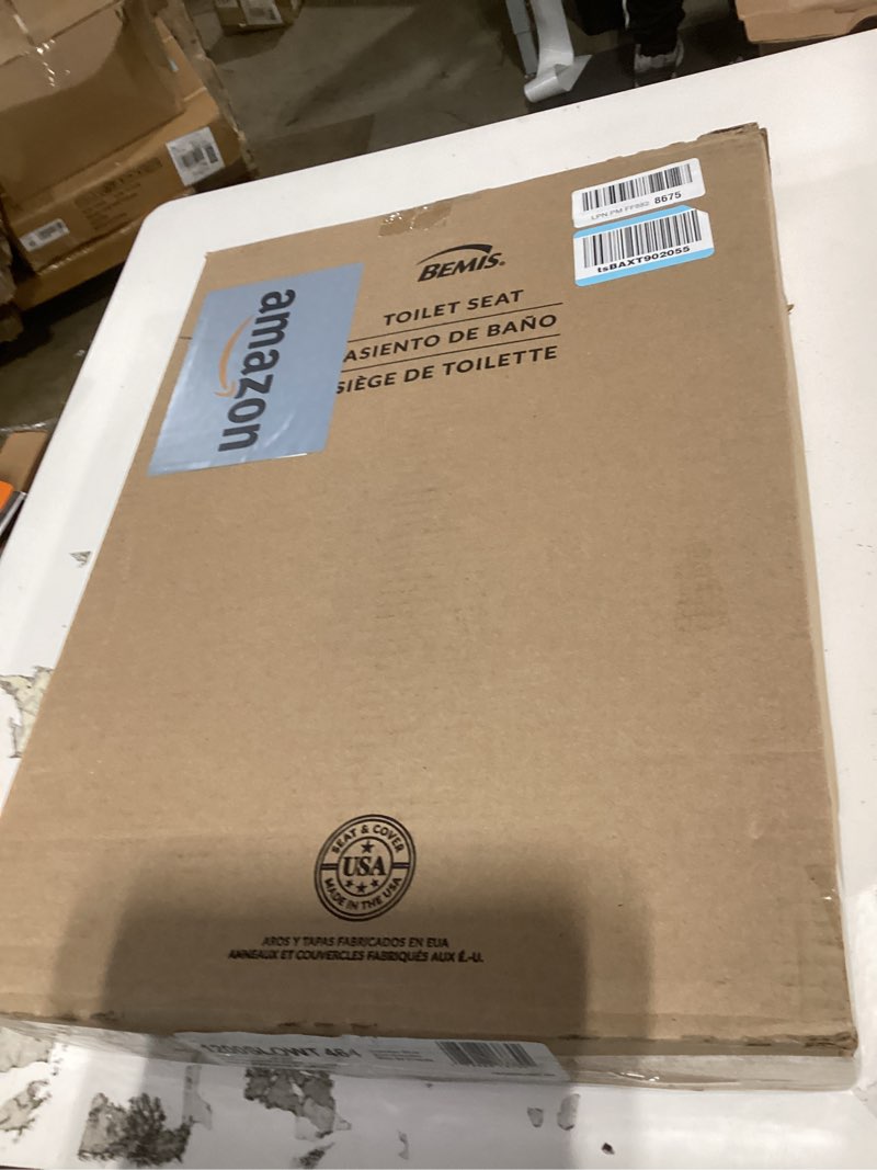 Condition photo showing New/Like New for bemis classic colors slow close toilet seat, easy clean hinges and durable plastic seat, made in usa, elongated, dresden blue elongated dresden blue