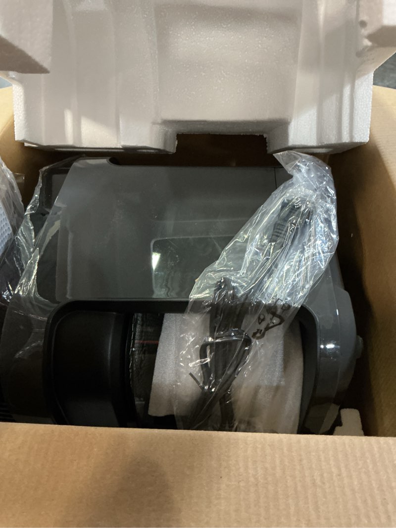 Condition photo showing Good Condition for Nutrichef 5.8 Quart Air Fryer | 8-1 Preset Cook Modes | Transparent Fry Bowl for Best Cooking Results | Cook Shrimp, Steak, Fries, Wings, Chicken & More | Precise Temperature Control & Time | Grey