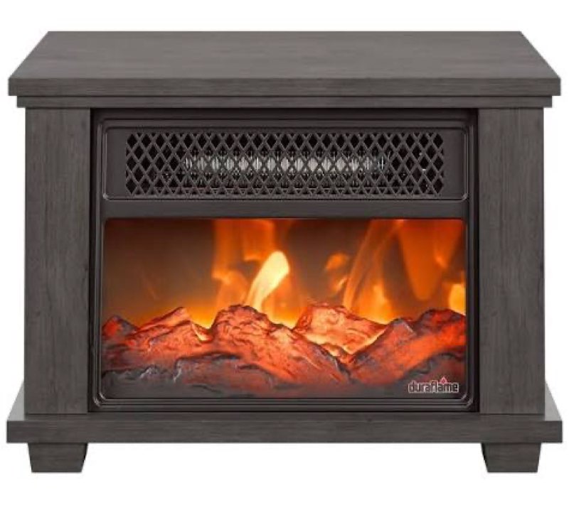 Duraflame tabletop stove heater dfs-567-po140 crete oak