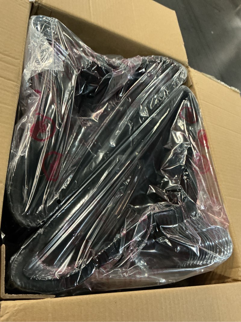 Condition photo showing Good Condition for house day black velvet hangers 60 pack, non slip clothes felt hanger heavy duty for coat, premium slim space saving suit hangers for closet organizer, 360° rotating silver hook black 60 pack