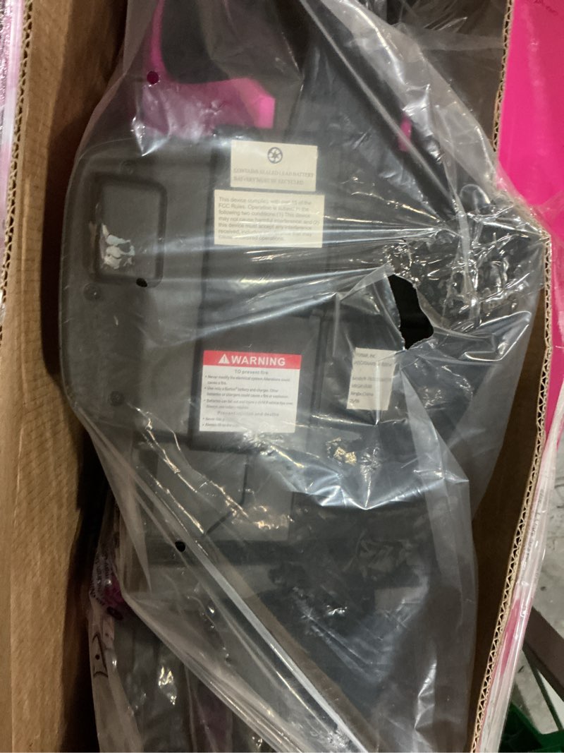 Condition photo showing As Is for 6v barbie motorcycle ride on  max 1 mph  for kids ages 3+ years  by flybar