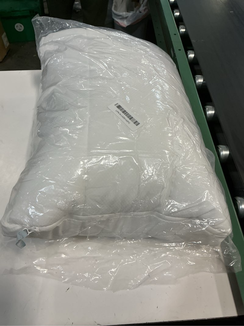 Condition photo showing Good Condition for Nuzzle Cooling Adjustable Pillow for Side Sleepers, Luxury Standard Size Bed Pillow Hotel Collection - Best Adjust Height Soft Firm Pillow for Back, Stomach or Side Sleepers - Home Gifts