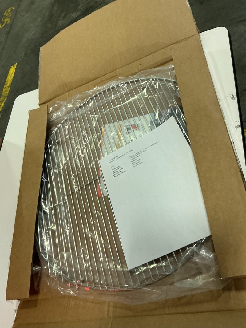 Condition photo showing Good Condition for hinged cooking grate for weber 22.5 inch grill-8835 gourmet bbq system replacement grate compatible with one-touch silver,master-touch,performer & premium charcoal grills,21.5x21.5 inch weber 8835