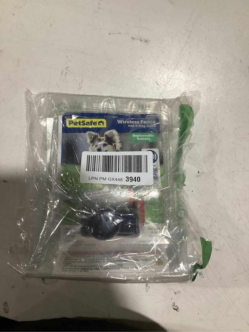 Condition photo showing As Is for petsafe wireless pet fence containment system receiver collar only for dogs and cats over 5 lb., waterproof with tone and static correction - from the parent company of invisible fence brand 1 count (pack of 1) extra collar only