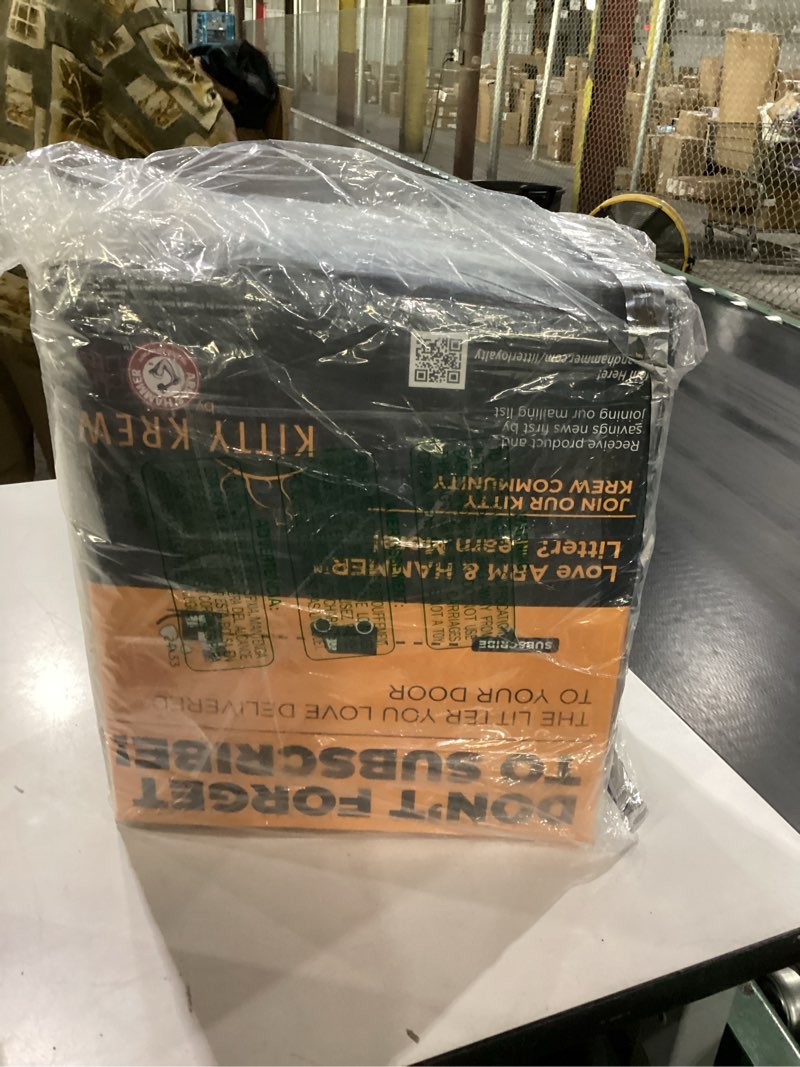 Condition photo showing As Is for arm & hammer clump & seal slide platinum multi-cat clumping litter, easy clean, superior odor control, 37 lbs
