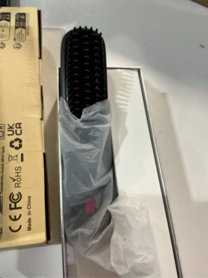 Condition photo showing Good Condition for numoya go brush pro 2026 upgrade portable cordless hair straightener brush for women (black)