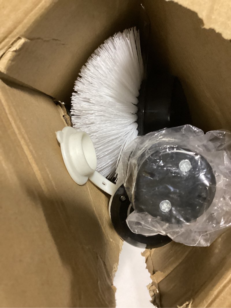 Condition photo showing As Is for Electric Power Spin Scrubber Rechargeable Cordless - 3 Replaceable Brush Heads & Extension Arm for Tile, Tub, Bathroom, Pool