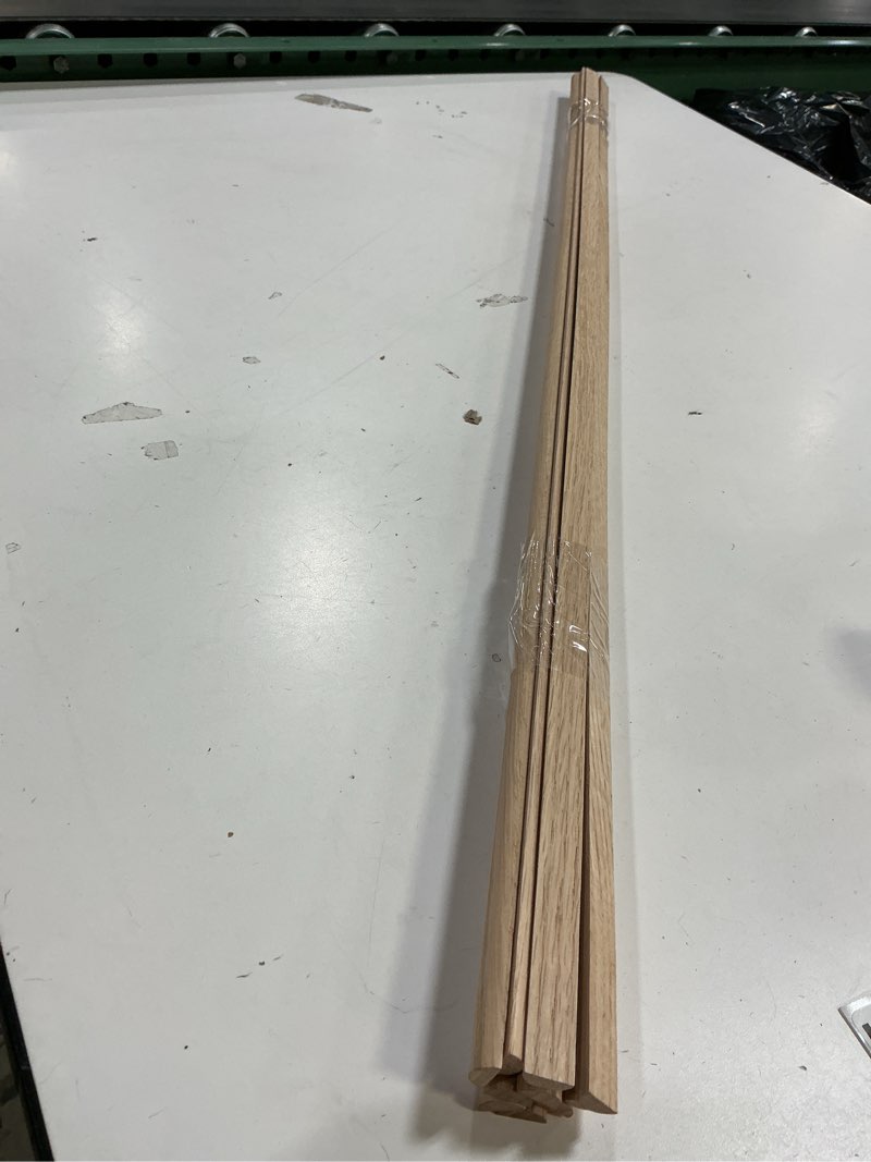 Condition photo showing Good Condition for Split Oak Dowel Rods 1/2-inch x 36-inch, Pack of 10 Unfinished Fluted Molding Trim for DIY & Dowel F