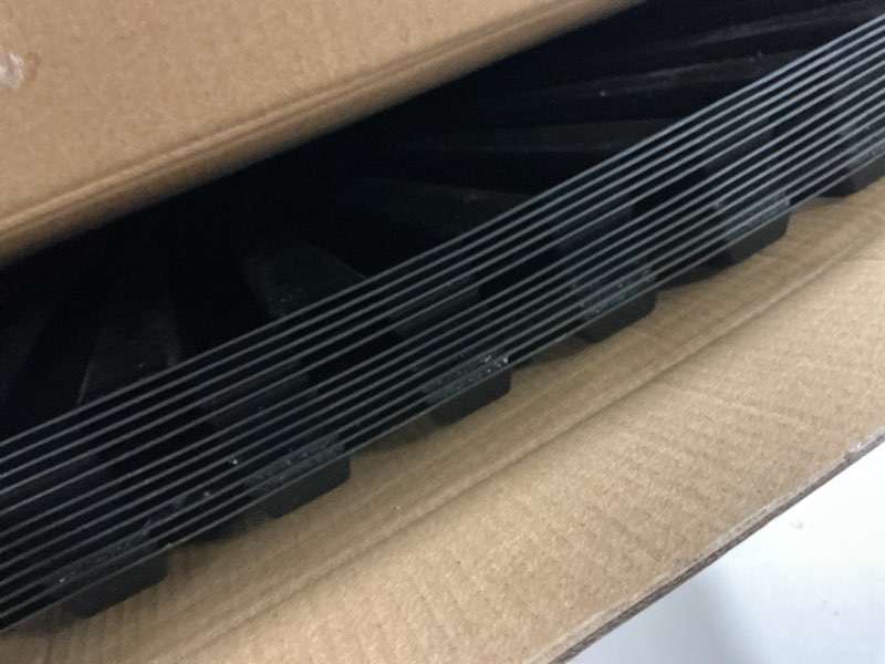 Condition photo showing Good Condition for Art3d Slat Wall Panel, 3D Fluted Textured Panel 12-Tile 19.7 x 19.7in. - Cover 32 Sq.Ft., Black