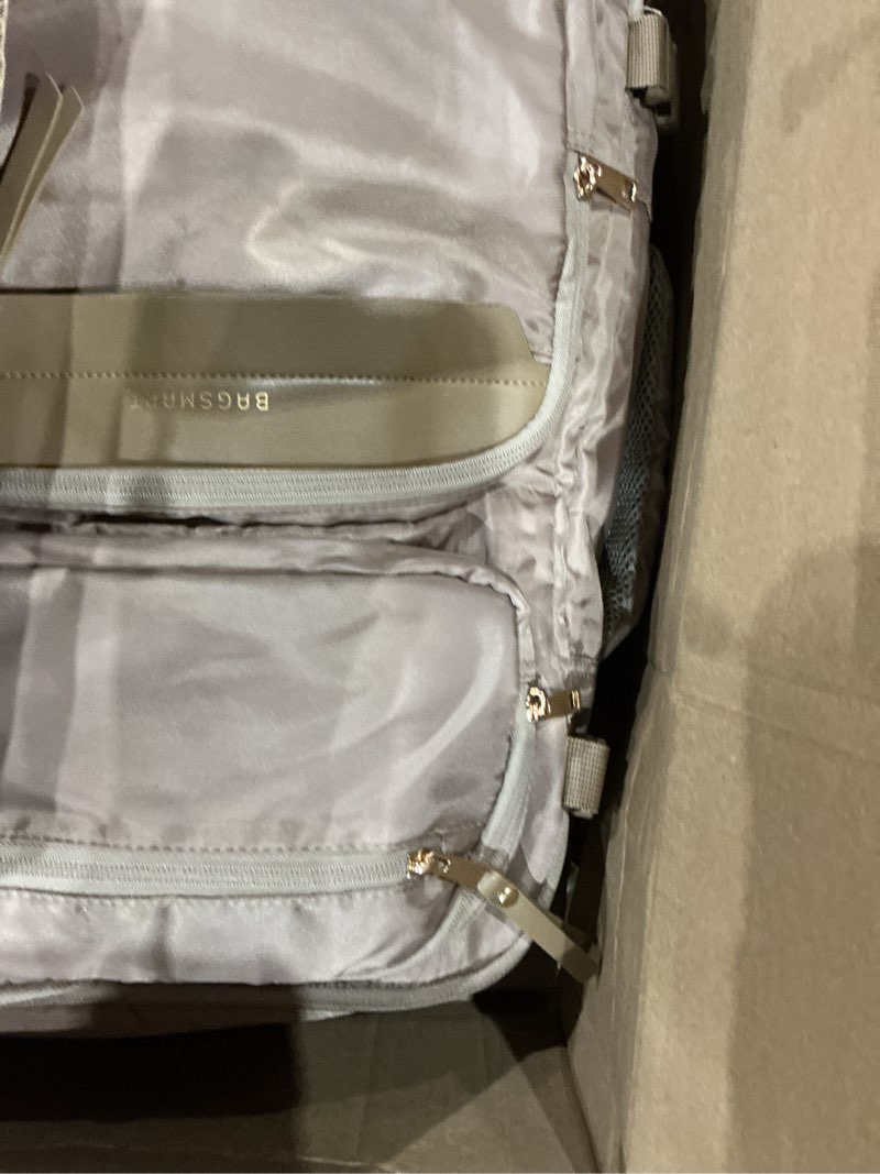 Condition photo showing Good Condition for bagsmart womens backpack carry on flight approved, travel backpack for women with waist bag,traveling lightweight weekender casual daypack 17.3" laptop work back pack personal item bag,champagne champagne 15.6 inch