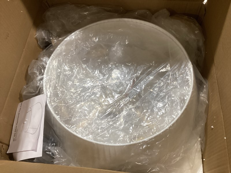 Condition photo showing New/Like New for Boho Fandelier Ceiling Fan with Light and Remote Rattan Chandelier Fan Fabric Chandelier Fan Gold Caged Ceiling Fan with Light for Bedroom, Living Room Nursery Foyer Kitchen? Timing Adjustable Height? White