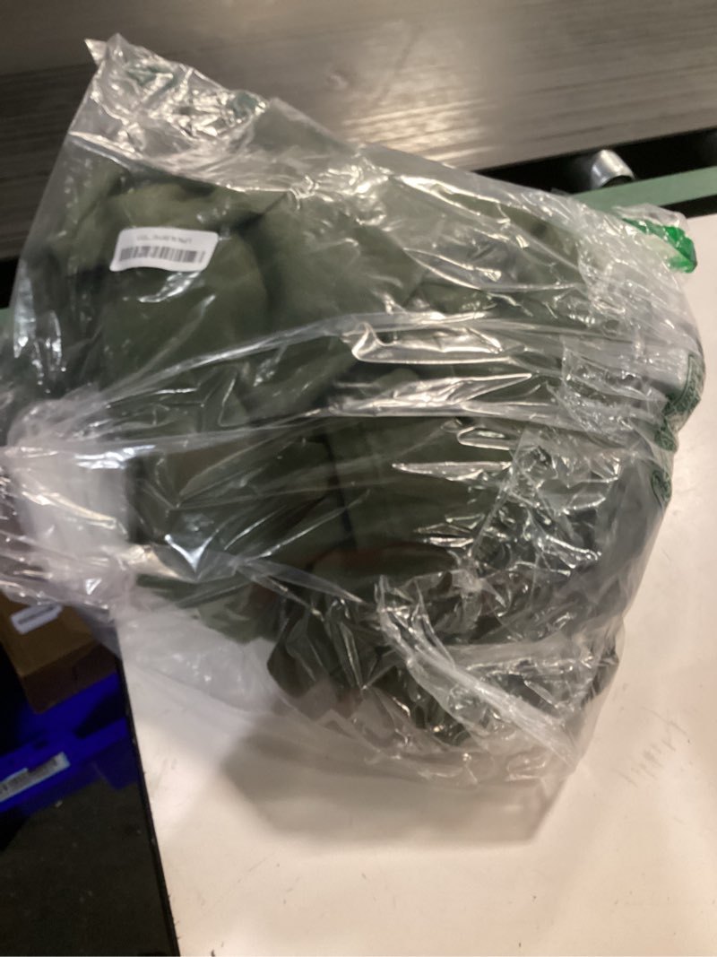 Condition photo showing Good Condition for Extra Wide Pinch Pleat 100 x 84 Inch Linen Curtains for Living Room Divider Olive Green Light Filtering Semi Sheer Pleated Drapes Patio Curtains for Sliding Door Floor Ceiling Window Drapes Panels Olive Green 100"W x 84"L (Pack of 1)