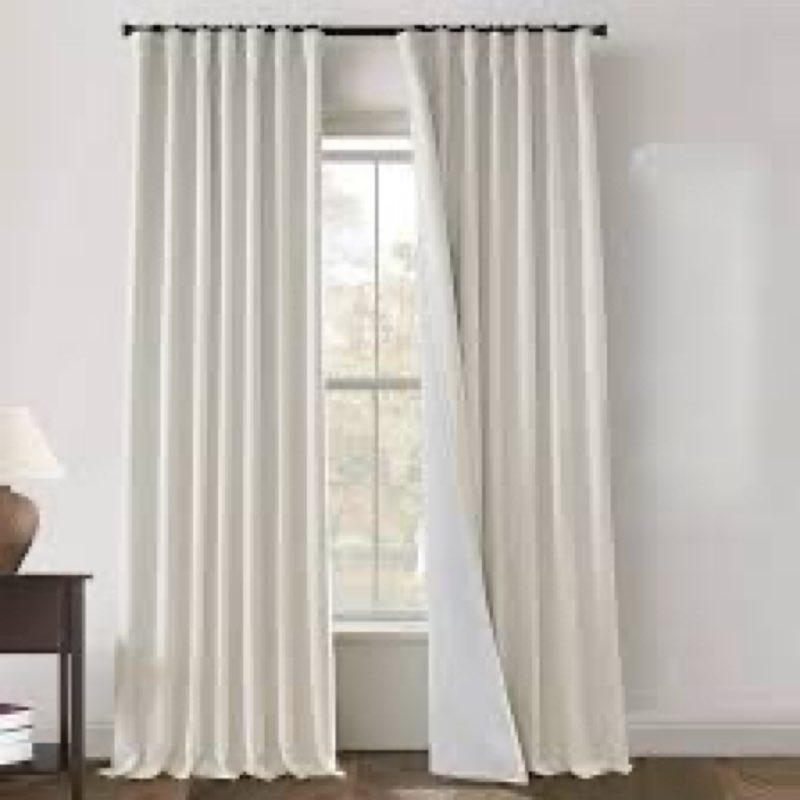 PANELSBURG Ceiling Track for Curtains 102 Inches Long Floor to Ceiling Curtain Cute Nursery Pleated 