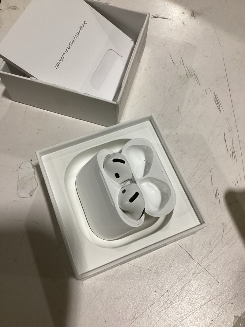 Condition photo showing Good Condition for apple airpods 4 wireless earbuds, bluetooth headphones, with active noise cancellation, adaptive audio, transparency mode, personalized spatial audio, usb-c charging case, wireless charging, h2 chip