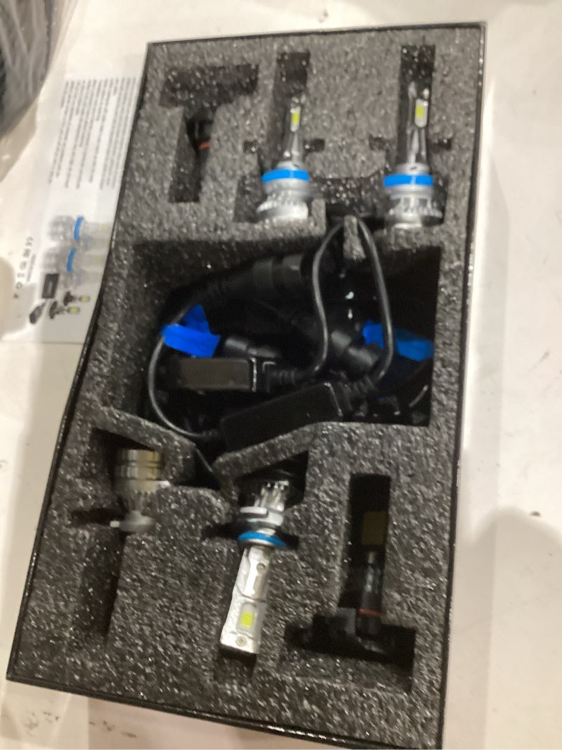 Condition photo showing As Is for Fit for 2015-2019 GMC Yukon Hi/Lo Beam Fog Light Bulb Combo, 800% Brightness, Dual-sided 3570 Chips, 6000K White, 60000HRS Long Lifespan, Plug-and-Play, Pack of 6 GMC 2015-2019 Yukon