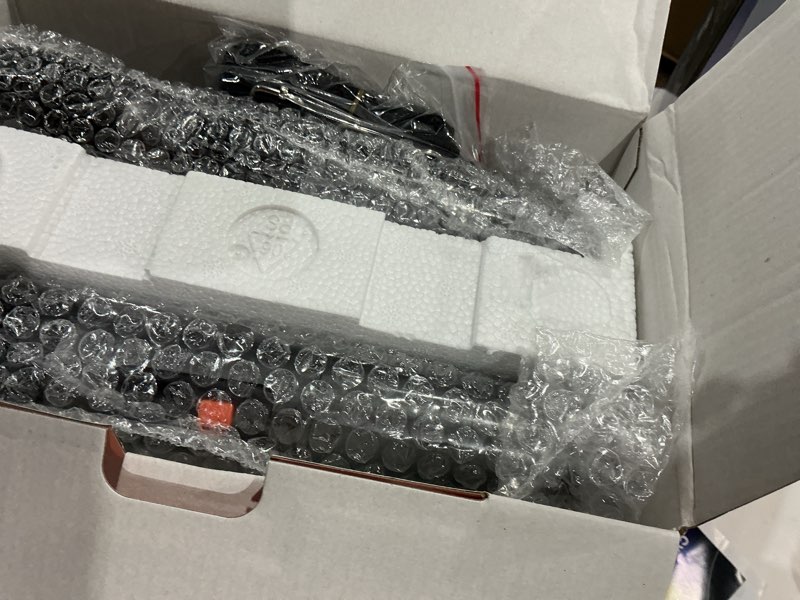 Condition photo showing Good Condition for karaoke machine, portable bluetooth speaker with 2 wireless microphones for adults & kids with lights, karaoke microphone with pa system supports usb/tf/fm/aux for home party home system packages black