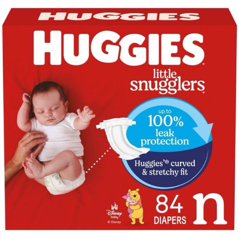Huggies Little Snugglers Disposable Diapers -size n