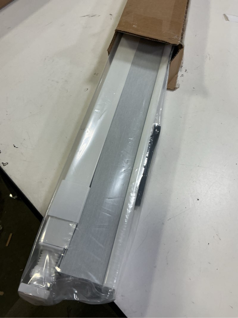 Condition photo showing Good Condition for lazblinds cordless cellular shades, no tools no drill blackout honeycomb shades pleated blinds for windows, 32" w x 64" h, silver white blackout-silver white 32'' w x 64'' h