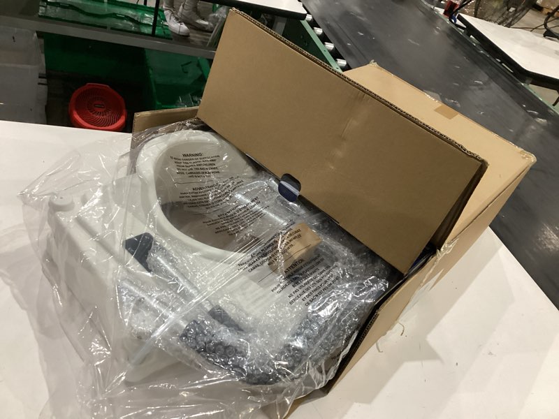 Condition photo showing New/Like New for bath safetyraised toilet seat product description: elev.toilet seat w/ remarms,rtl,1 ea