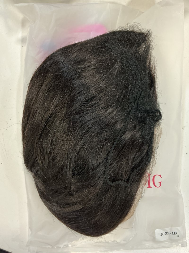Condition photo showing Good Condition for hair pixie cut lace front wigs human hair 13x4x1 lace front wigs human hair short bob wigs straight lace front pixie cut wigs for black women pre plucked with baby hair (natural color)