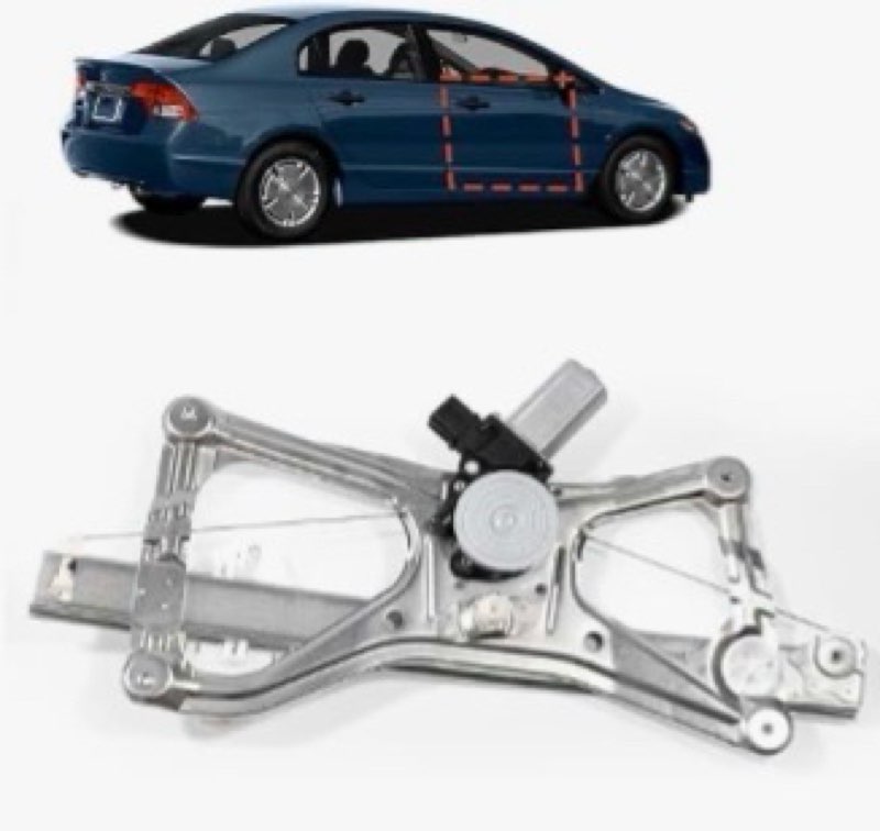 CCNLHZM 748-477 Electric Power Window Regulator with Motor Front Right Passenger Side Compatible wit